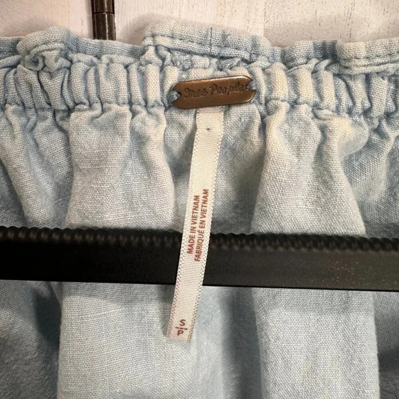 Free People Lily Of The Valley Chambray Blouse - Picture 6 of 8